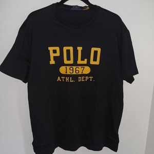Polo by Ralph Lauren "1967 ATHL DEPT" t-shirt BLACK NEW with tags